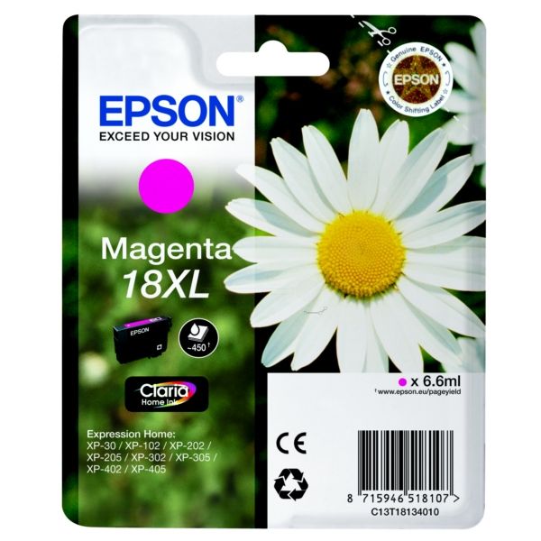Epson T18134010 ( 18XL) Magenta tintapatron