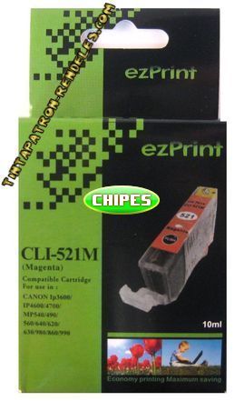 CLI-521M kompatibilis CHIPES tintapatron - magenta