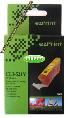 CLI-521Y kompatibilis CHIPES tintapatron - yellow