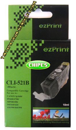CLI-521BK kompatibilis CHIPES tintapatron - fekete