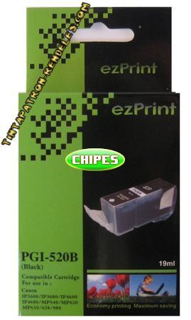 PGI-520BK CHIPES kompatibilis tintapatron