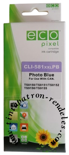 CLI-581 PB XXL fotó kék utángyártott Ecopixel CLI-581 PB XXL fotó kék utángyártott Ecopixel